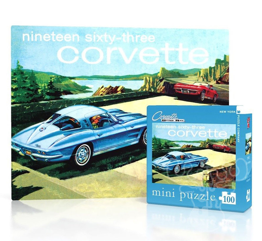 New York Puzzle Co. General Motors: 1963 Corvette Mini Puzzle 100pcs