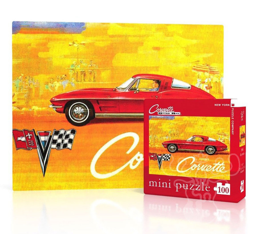 New York Puzzle Co. General Motors: 1964 Corvette Mini Puzzle 100pcs