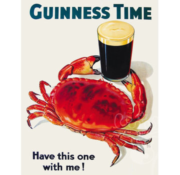 New York Puzzle Company New York Puzzle Co. Guinness: Guinness and Crab Mini Puzzle 100pcs*