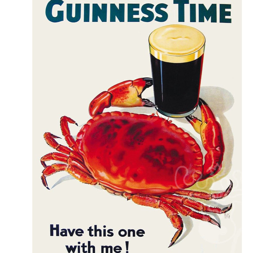 New York Puzzle Co. Guinness: Guinness and Crab Mini Puzzle 100pcs*