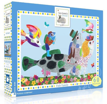 New York Puzzle Company New York Puzzle Co. Leo Lionni: Fish Family Puzzle 60pcs *