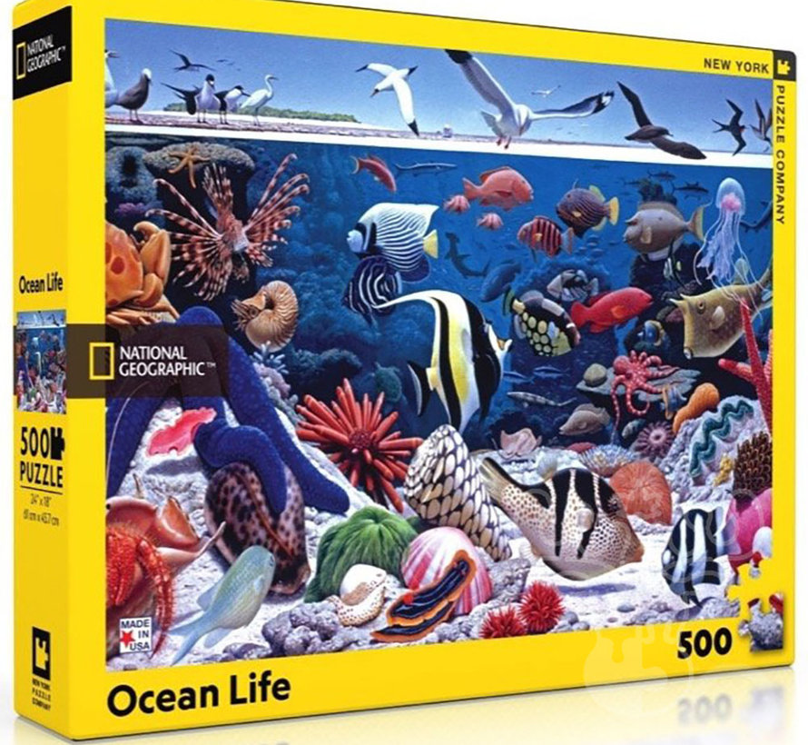 New York Puzzle Co. National Geographic: Ocean Life Puzzle 500pcs