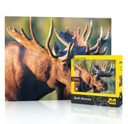 New York Puzzle Company New York Puzzle Co. National Geographic: Bull Moose Mini Puzzle 100pcs RETIRED