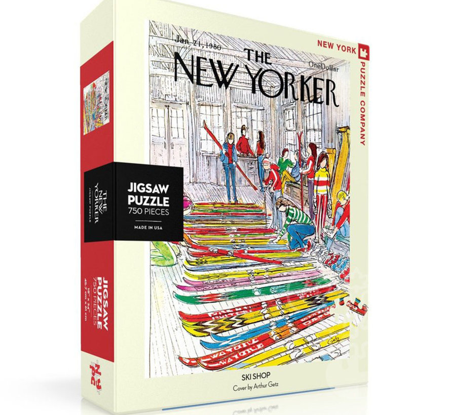 New York Puzzle Co. The New Yorker: Ski Shop Puzzle 750pcs