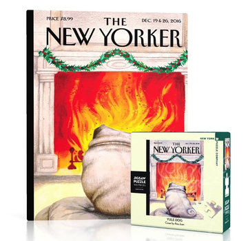 New York Puzzle Company New York Puzzle Co. The New Yorker: Yule Dog Mini Puzzle 100pcs