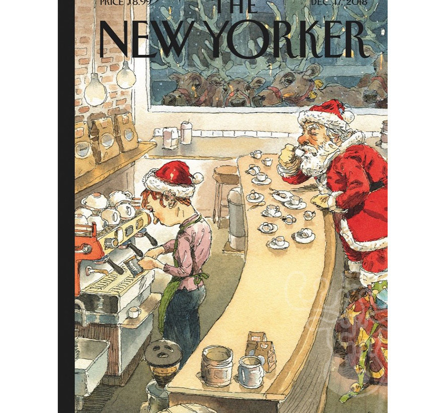 New York Puzzle Co. The New Yorker: Santa's Little Helpers Puzzle 1000pcs