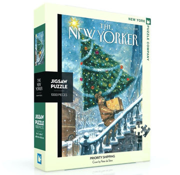 New York Puzzle Company New York Puzzle Co. The New Yorker: Priority Shipping Puzzle 1000pcs