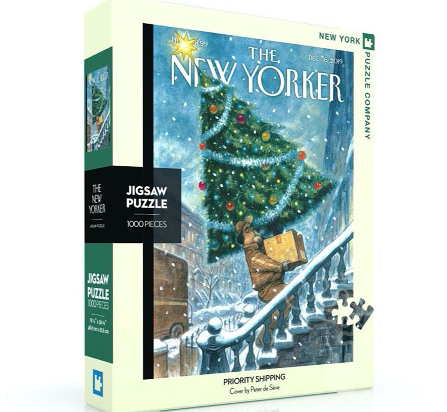 New York Puzzle Co. The New Yorker: Priority Shipping Puzzle 1000pcs