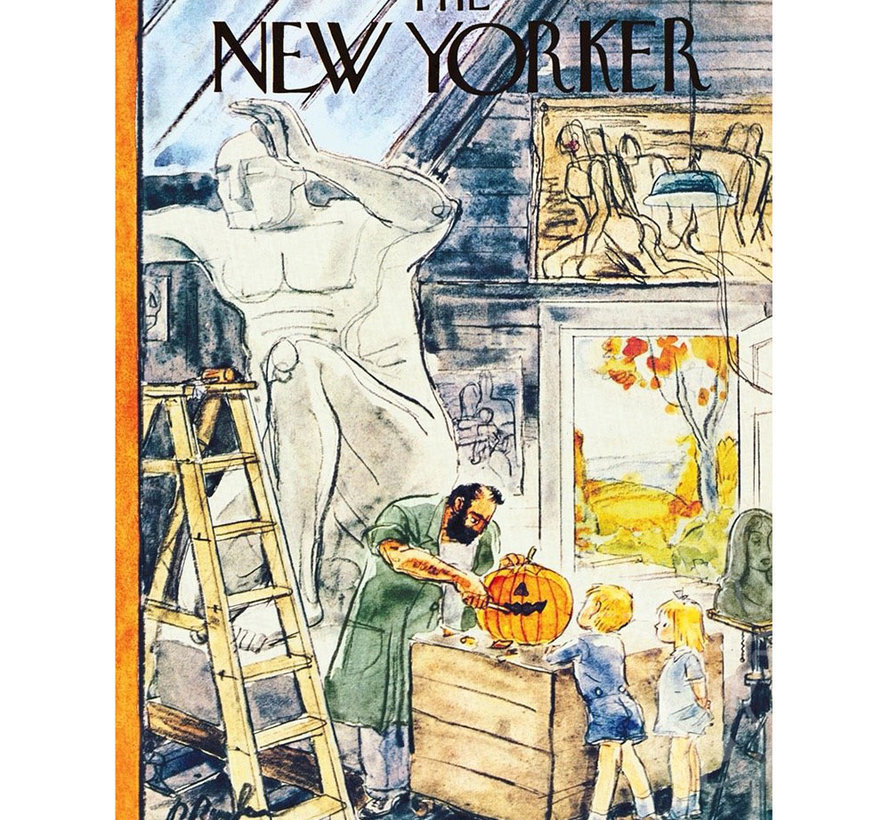 New York Puzzle Co. The New Yorker: Jack-O'-Langelo Puzzle 500pcs