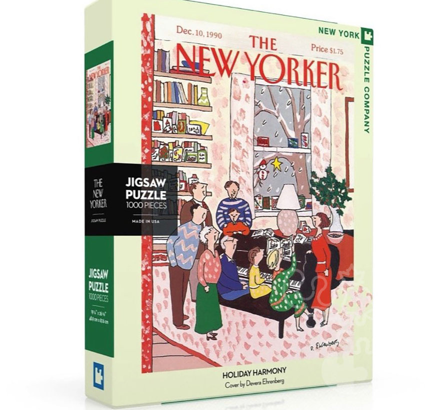 New York Puzzle Co. The New Yorker: Holiday Harmony Puzzle 1000pcs