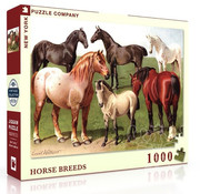 New York Puzzle Company FINAL SALE New York Puzzle Co. Vintage Collection: Horse Breeds Puzzle 1000pcs