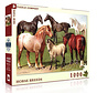 New York Puzzle Co. Vintage Collection: Horse Breeds Puzzle 1000pcs