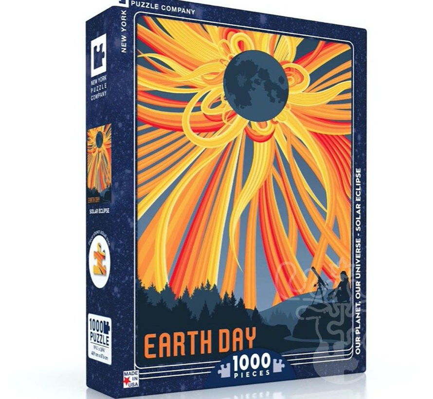 New York Puzzle Co. Visions: Earth Day: Solar Eclipse Puzzle 1000pcs*