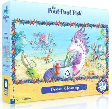 New York Puzzle Company New York Puzzle Co. Pout Pout Fish: Ocean Clean Up Puzzle 80pcs