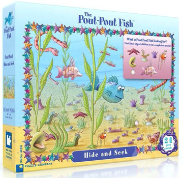 New York Puzzle Company New York Puzzle Co. Pout Pout Fish: Hide and Seek Floor Puzzle 24pcs