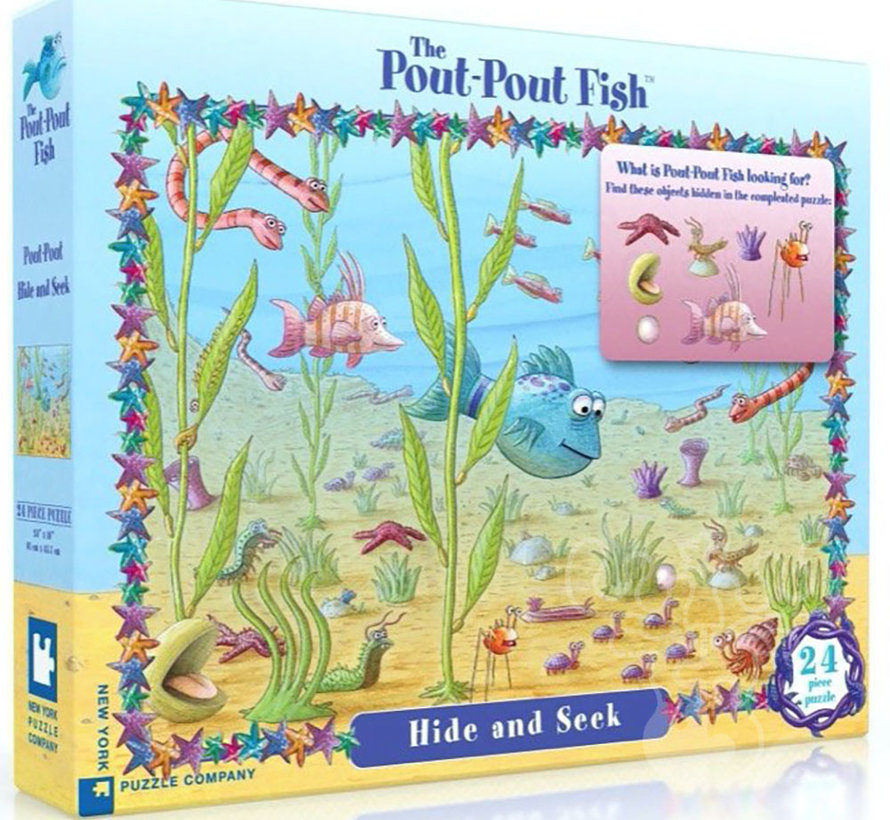 New York Puzzle Co. Pout Pout Fish: Hide and Seek Floor Puzzle 24pcs