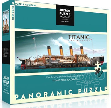 New York Puzzle Company New York Puzzle Co. PRH Book Covers: Titanic First Accounts Puzzle 1000pcs*