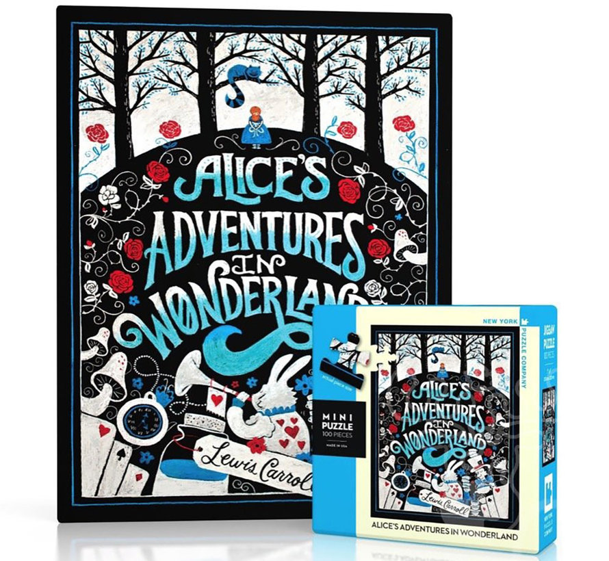 New York Puzzle Co. PRH Book Covers: Alice's Adventures in Wonderland Mini Puzzle 100pcs