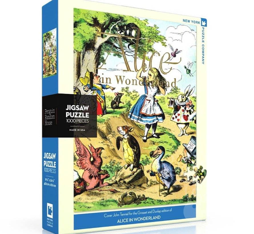 New York Puzzle Co. PRH Book Covers: Alice in Wonderland Puzzle 1000pcs