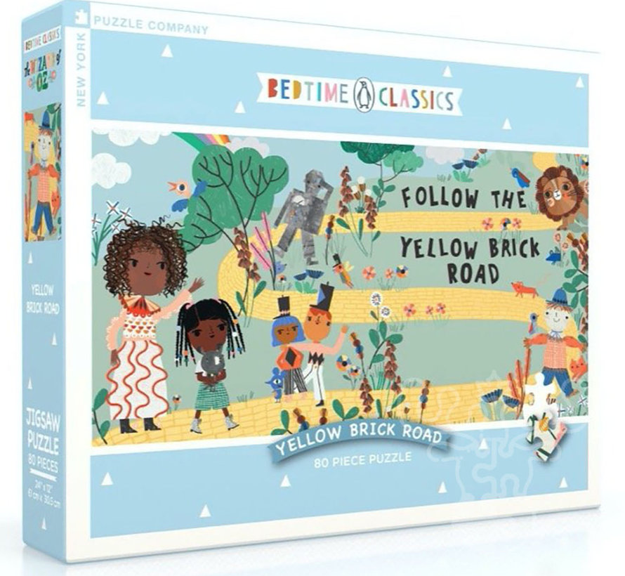 FINAL SALE New York Puzzle Co. PRH Bedtime Classics: Yellow Brick Road Puzzle 80pcs