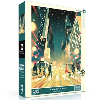 New York Puzzle Company New York Puzzle Co. MTA: Moonlight Moment Puzzle 1000pcs