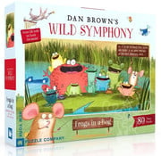 New York Puzzle Company New York Puzzle Co. Wild Symphony: Frogs in a Bog Puzzle 80pcs