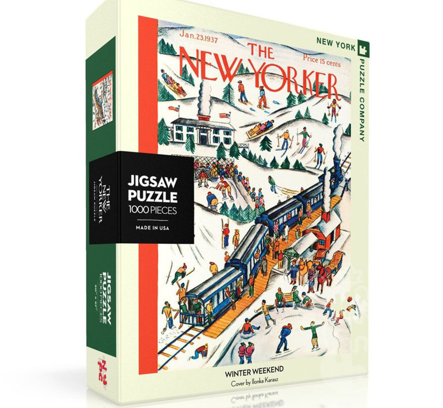 New York Puzzle Co. The New Yorker: Winter Weekend Puzzle 1000pcs