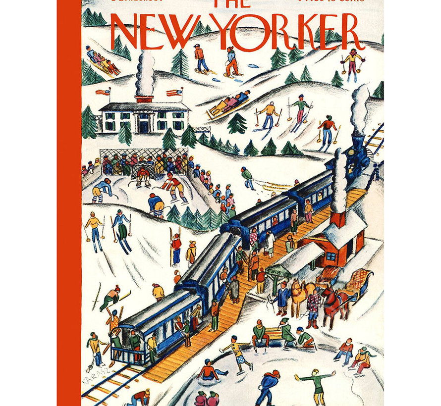 New York Puzzle Co. The New Yorker: Winter Weekend Puzzle 1000pcs