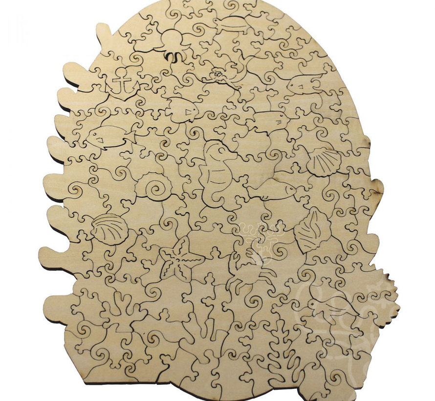 JaCaRou Hippocampus Wooden Puzzle 150pcs