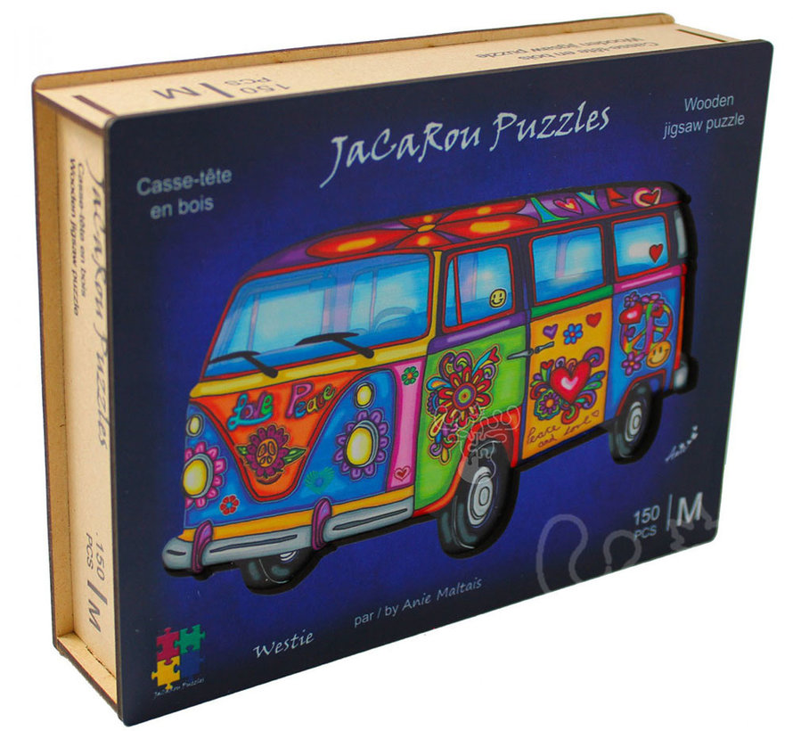 JaCaRou Westie Wooden Puzzle 150pcs