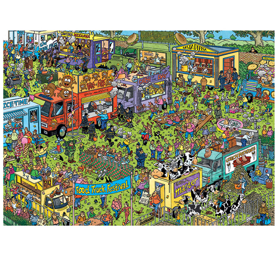 Jumbo Jan van Haasteren - Food Truck Festival Puzzle 1500pcs