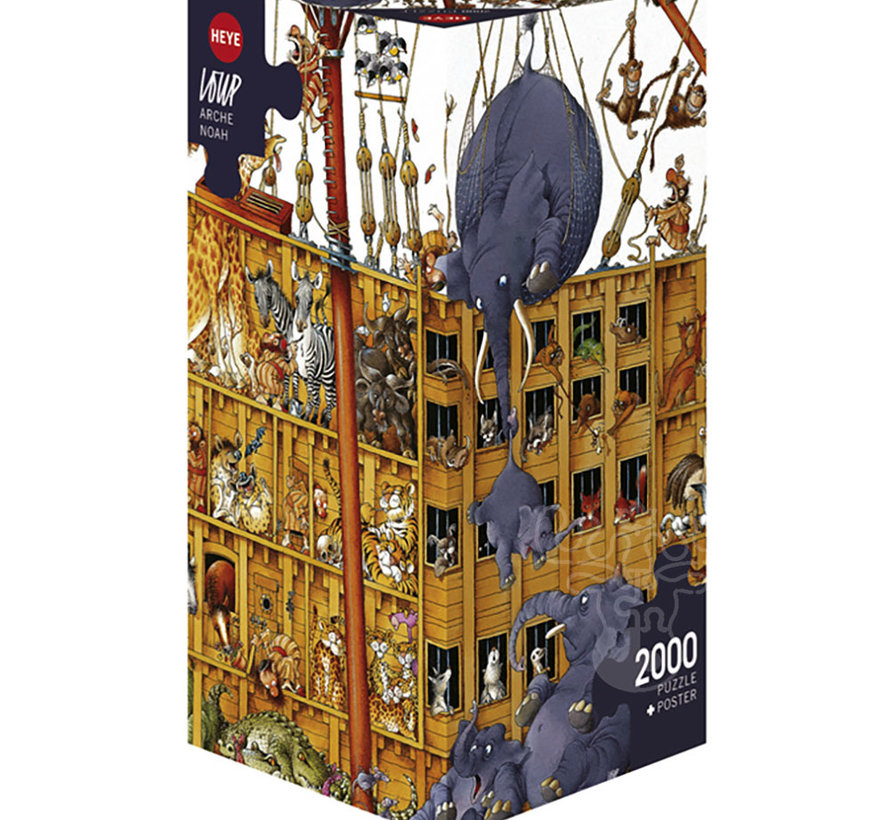 Heye Noah's Ark Puzzle 2000pcs Triangle Box