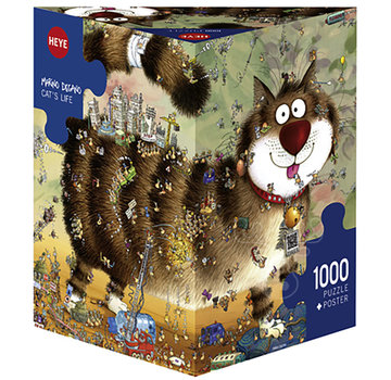 Heye Heye Cat's Life Puzzle 1000pcs Triangle Box