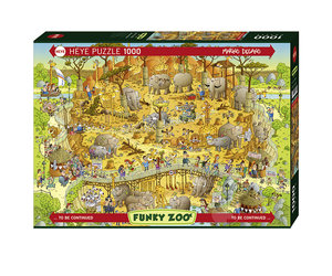 Heye Funky Zoo: African Habitat Puzzle 1000pcs - Puzzles Canada