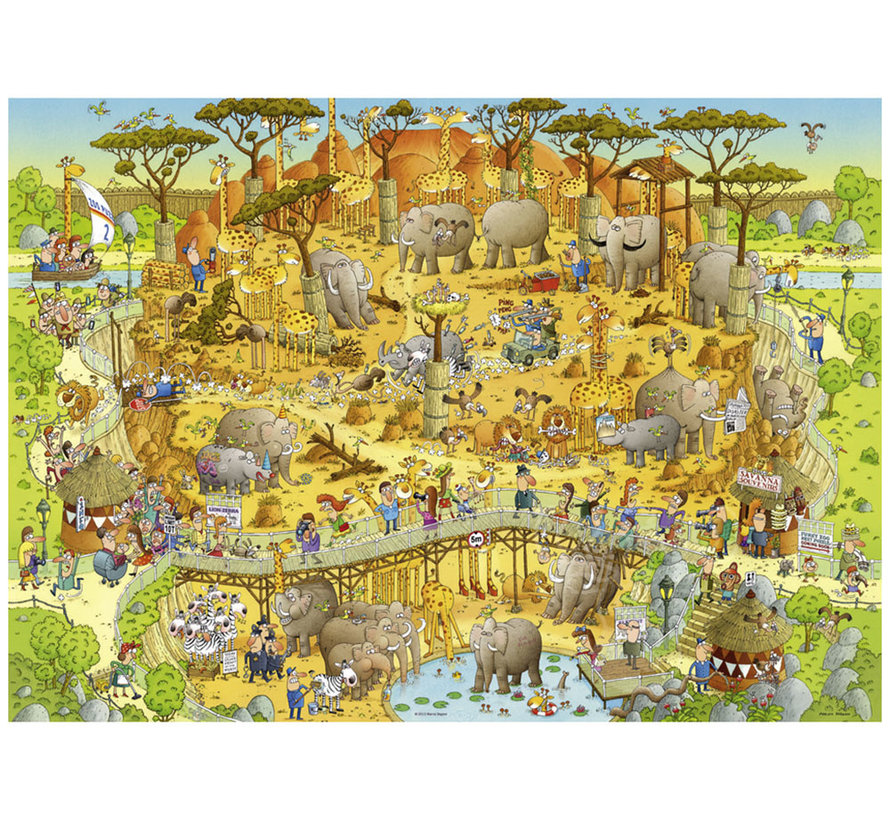 Heye Funky Zoo: African Habitat Puzzle 1000pcs