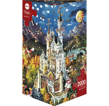 Heye Heye Bavaria Puzzle 2000pcs Triangle Box RETIRED