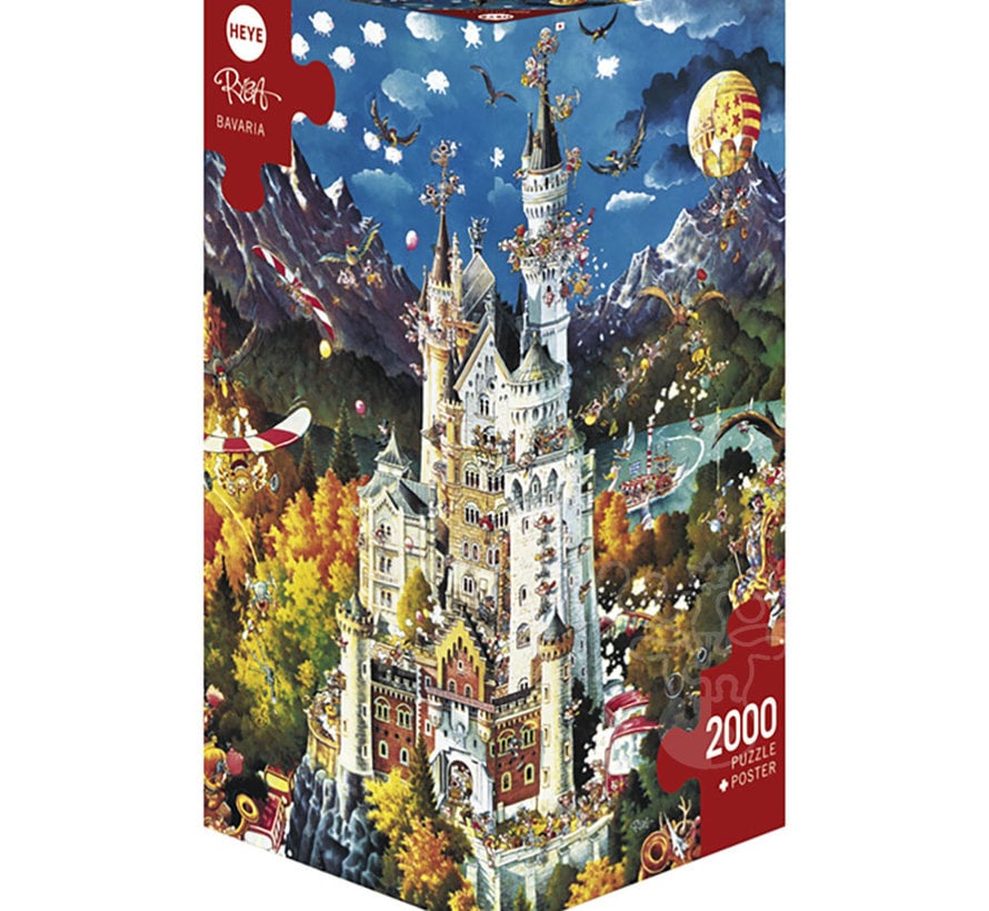 Heye Bavaria Puzzle 2000pcs Triangle Box