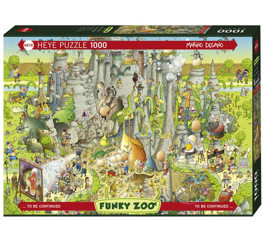 Heye Funky Zoo: Jurassic Habitat Puzzle 1000pcs