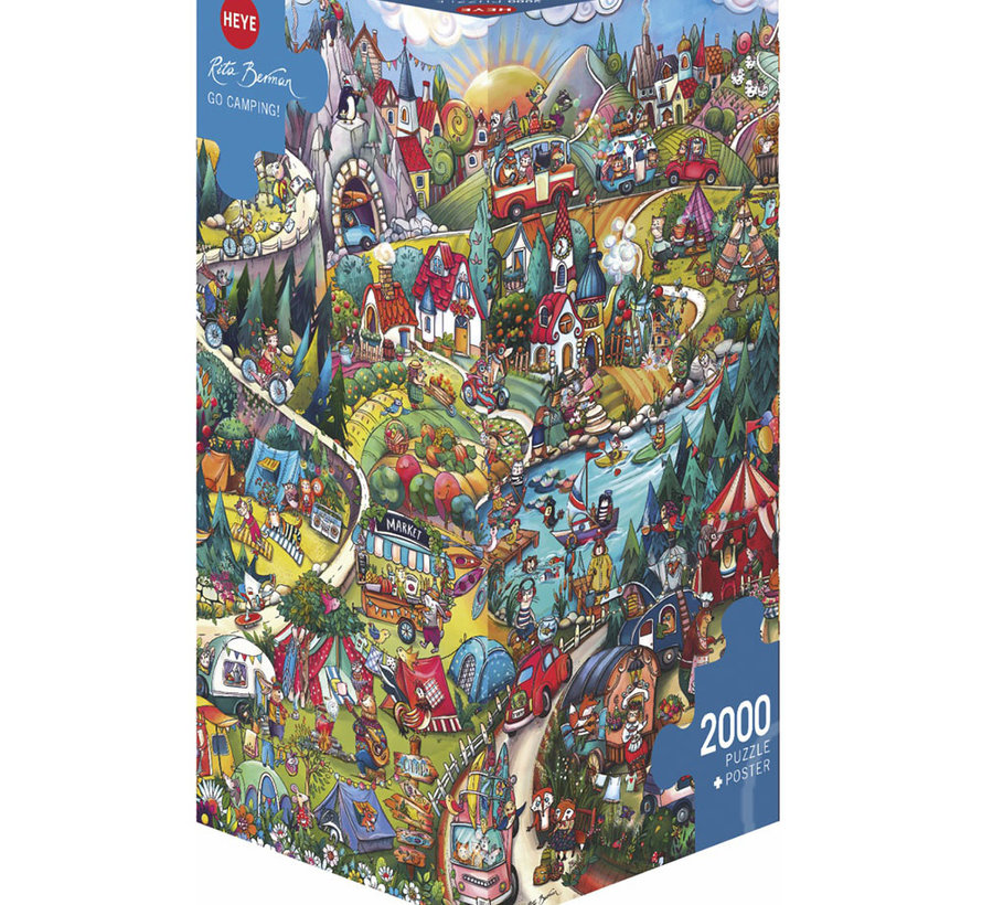 Heye Go Camping Puzzle 2000pcs Triangle Box