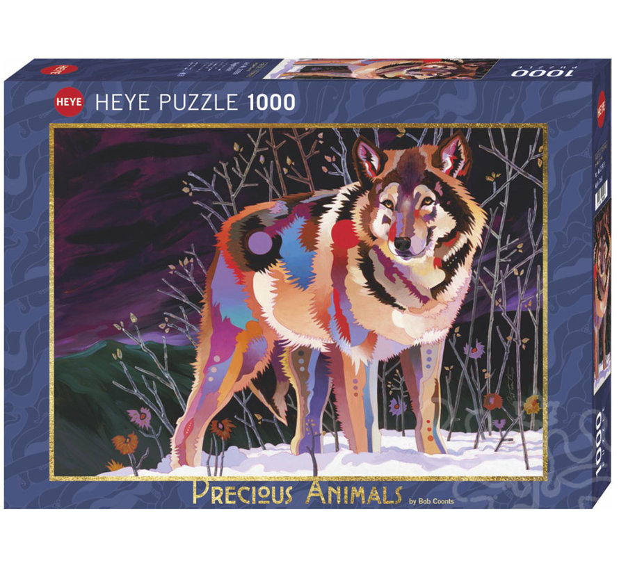 Heye Precious Animals: Night Wolf Puzzle 1000pcs