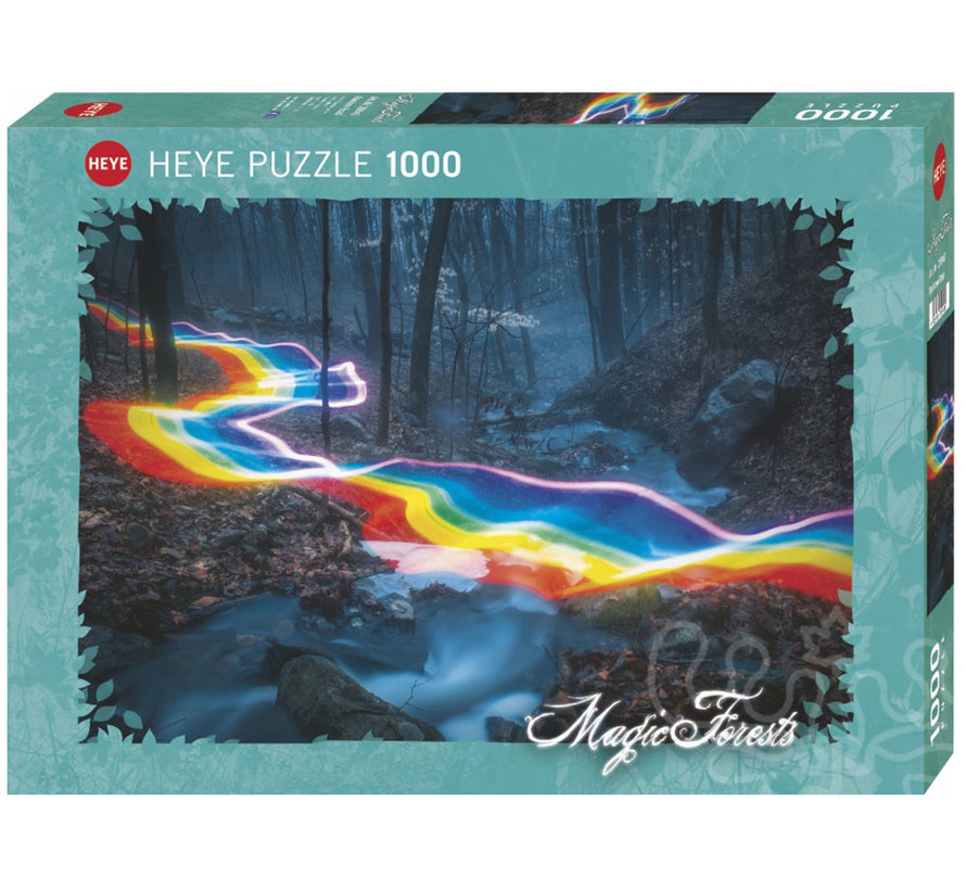 FINAL SALE Heye Magic Forests, Rainbow Road Puzzle 1000pcs