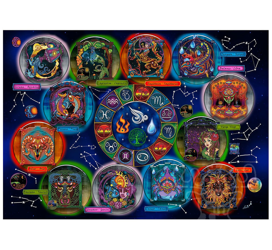 JaCaRou Zodiac Puzzle 2000pcs