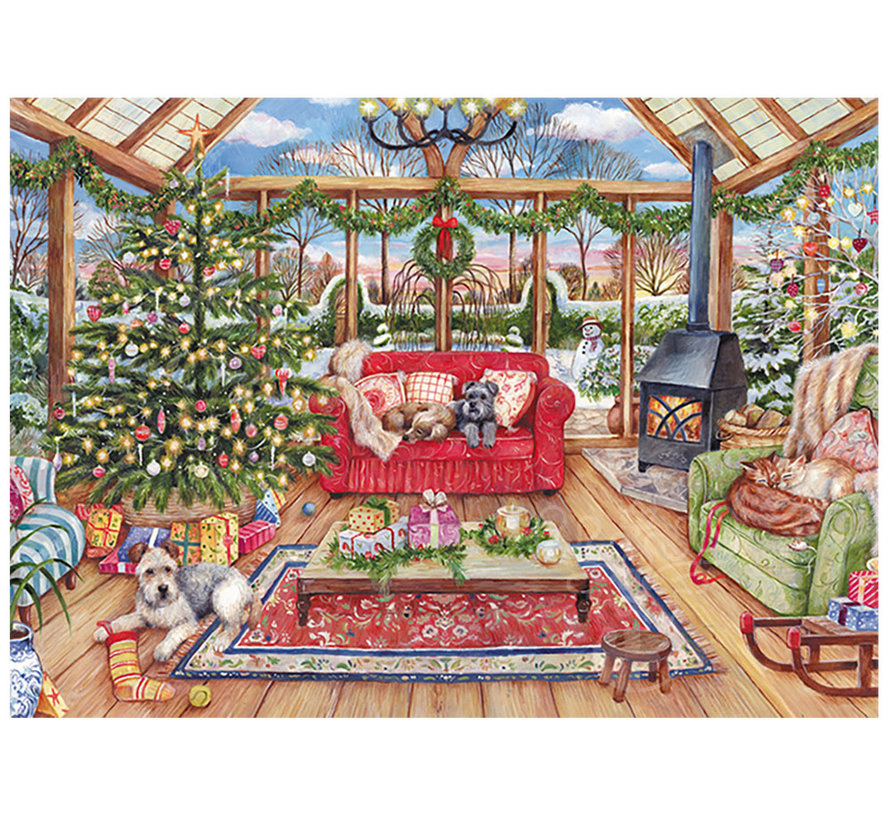 Falcon Christmas Conservatory Puzzle 1000pcs* - ORIGINAL BOX SIZE