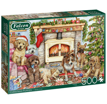 Falcon Falcon Christmas Puppies Puzzle 500pcs