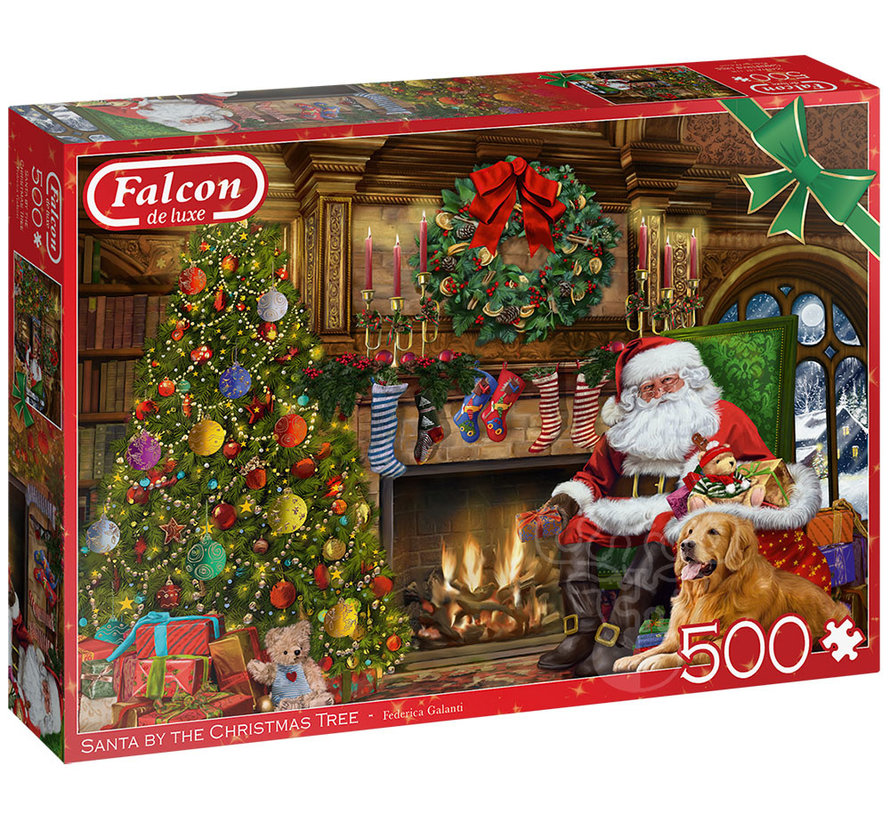 Falcon Santa by the Fireplace Puzzle 500pcs