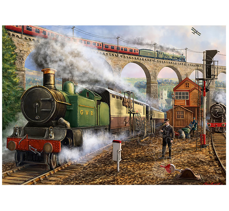 Falcon Mail By Rail Puzzle 2 x 500pcs* - ORIGINAL BOX SIZE