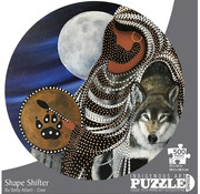 Canadian Art Prints Indigenous Collection: Shape Shifter Round Puzzle 500pcs