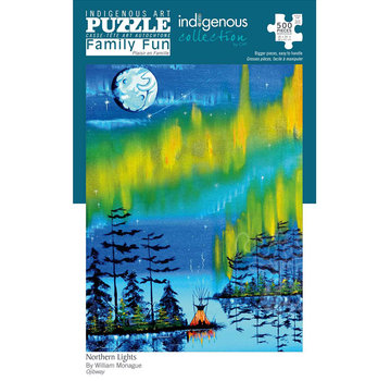 Canadian Art Prints Indigenous Collection: Northern Lights Family Puzzle 500pcs RETIRED
