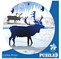 Indigenous Collection: Caribou Winter Round Puzzle 500pcs RETIRED