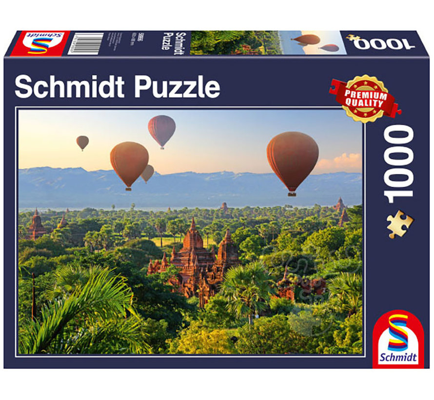 Schmidt Hot Air Balloons: Mandalay, Myanmar Puzzle 1000pcs